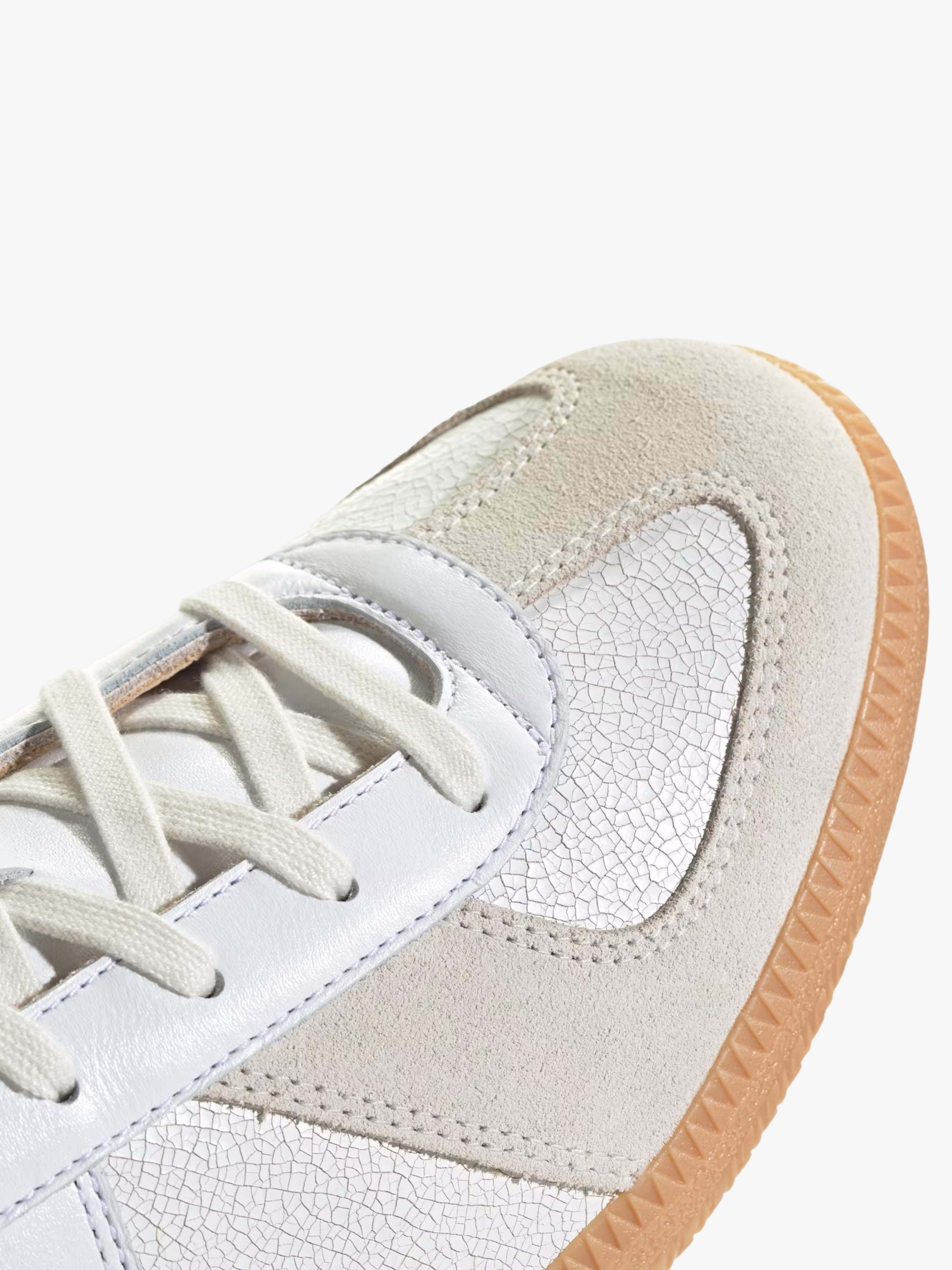 White Crackle Army Shoe