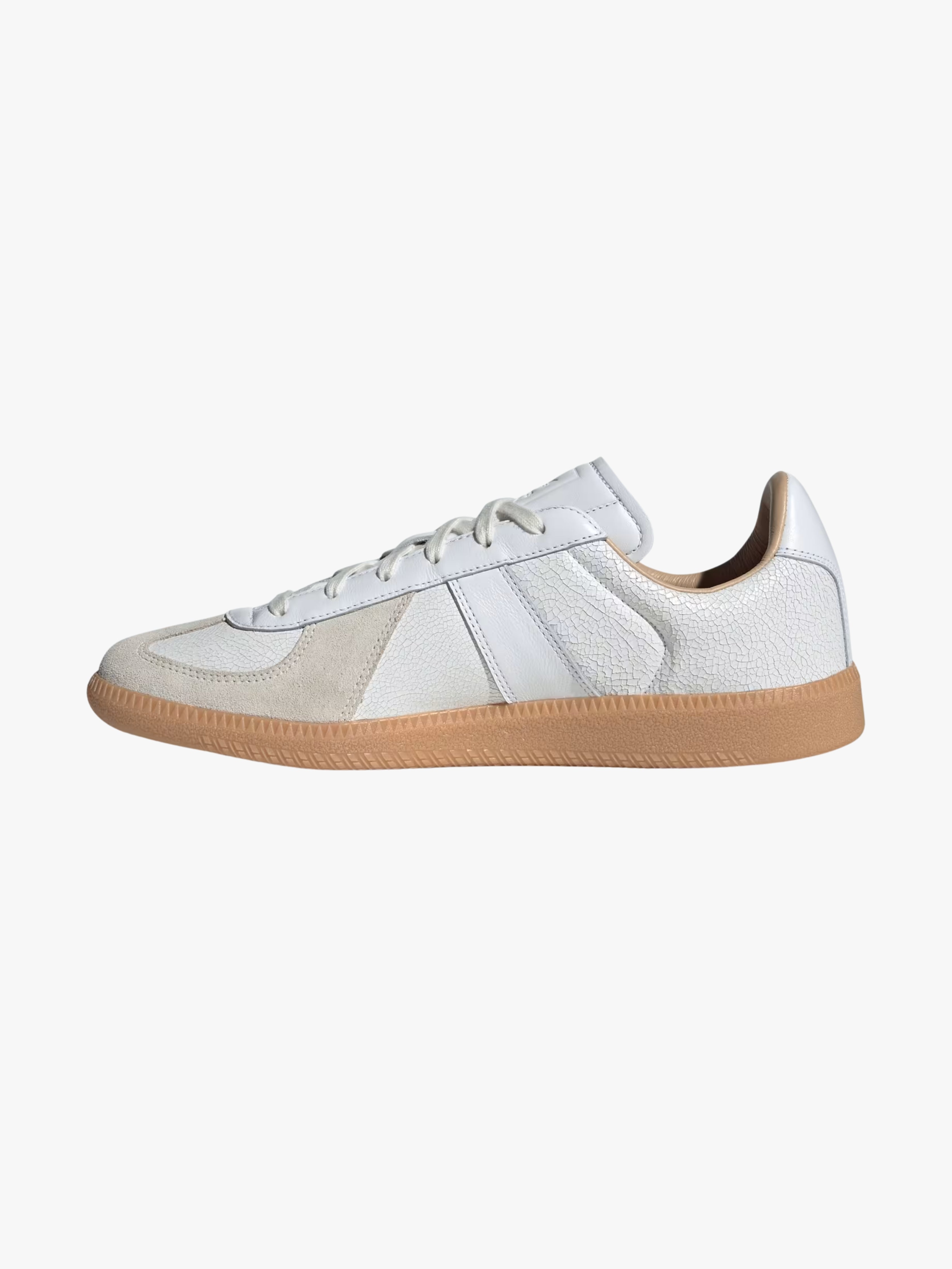 White Crackle Army Shoe