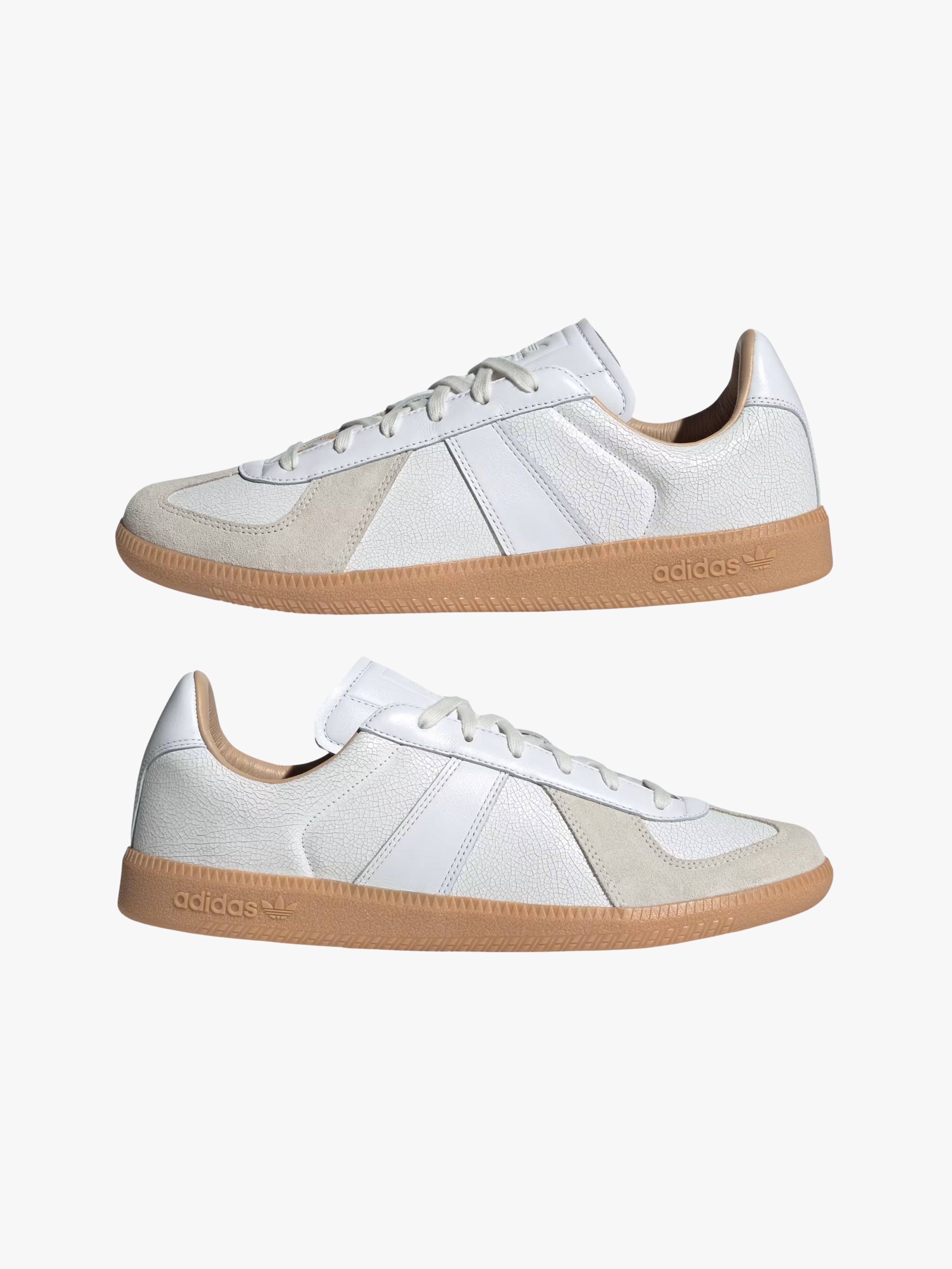 White Crackle Army Shoe