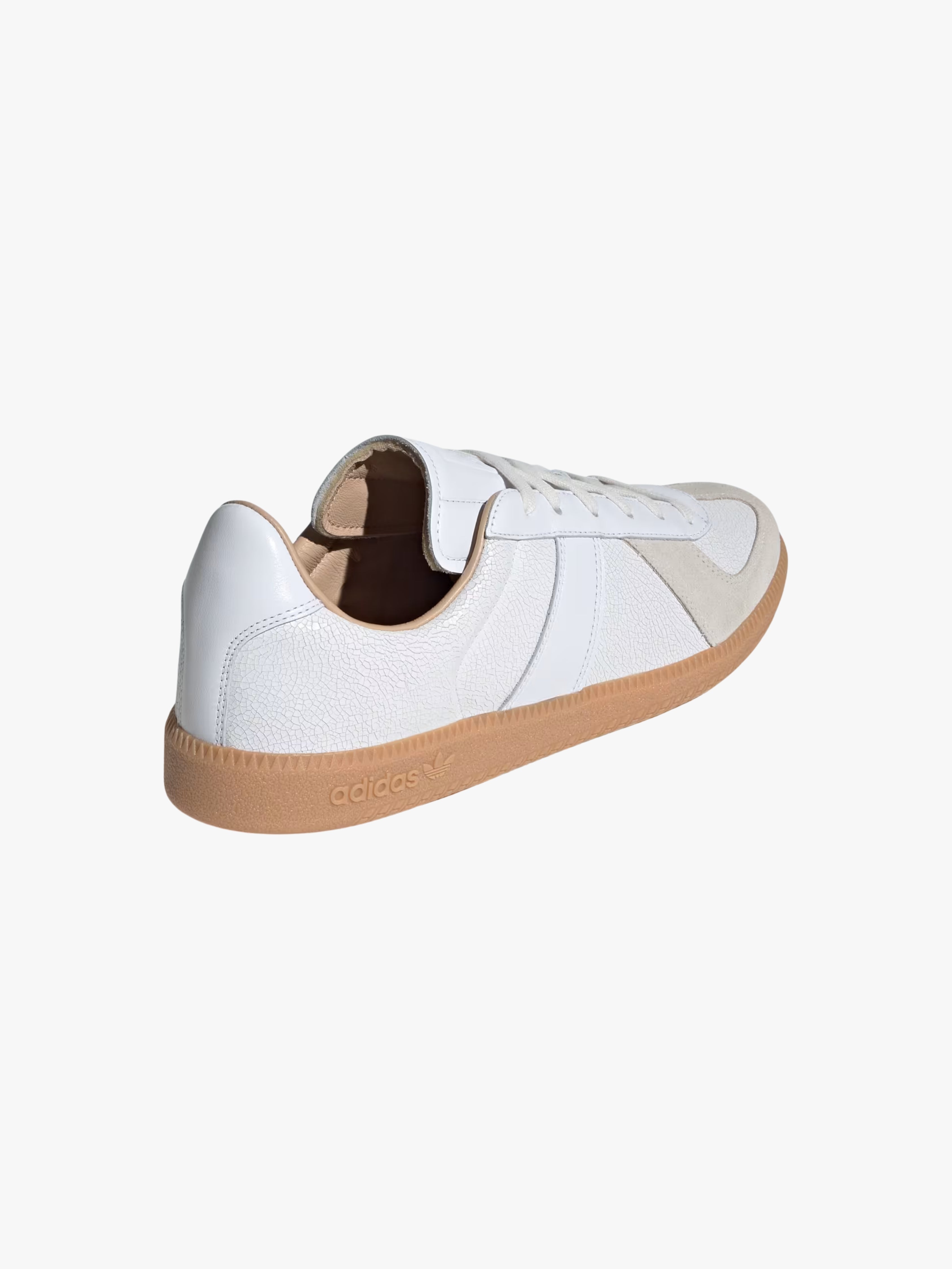 White Crackle Army Shoe