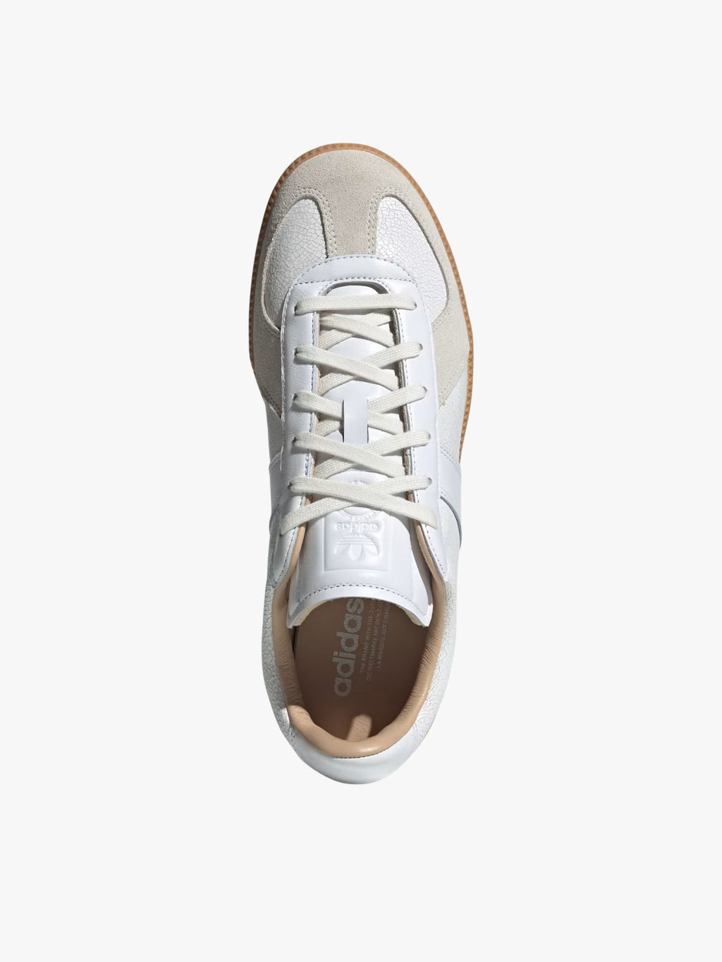 White Crackle Army Shoe
